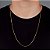 Corrente Elo Cadeado 70cm 2mm Fecho Tradicional Banhada A Ouro 18k COR011 - Imagem 1