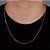Corrente Grumet 60cm 1,4mm Fecho Tradicional Banhada A Ouro 18k COR012 - Imagem 1