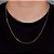 Corrente Grumet 60cm 1,4mm Fecho Tradicional Banhada A Ouro 18k COR012 - Imagem 2