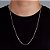 Corrente Grumet 70cm 2,3mm Fecho Tradicional Banhada A Ouro Branco COR015 - Imagem 1