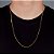 Corrente Grumet 70cm 1,4mm Fecho Tradicional Banhada A Ouro 18k COR017 - Imagem 1