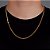 Corrente Grumet 60cm 4mm Fecho Tradicional Banhado A Ouro 18K COR019 - Imagem 1