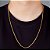 Corrente Elo Cadeado 70cm 4mm Fecho Tradicional Banhada A Ouro 18K COR023 - Imagem 1