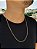 Corrente Elo Cadeado 70cm 4mm Fecho Tradicional Banhada A Ouro 18K COR023 - Imagem 2