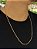 Corrente Elo Cadeado 70cm 4mm Fecho Tradicional Banhada A Ouro 18K COR023 - Imagem 3
