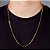 Corrente Elo Alongado 70cm 3,5mm Fecho Canhão Banhada A Ouro 18k COR024 - Imagem 1
