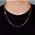 Corrente Elo Alongado 60cm 3,5mm Fecho Canhão Banhada A Ouro 18k COR027 - Imagem 1