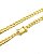 Corrente Grumet 60cm 6mm Fecho Gaveta Banhada A Ouro 18k COR028 - Imagem 3