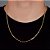 Corrente Piastrini 60cm 2,5mm Fecho Tradicional Banhada A Ouro 18k COR029 - Imagem 1