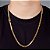 Corrente Grumet Dupla 70cm 6mm Fecho Gaveta Banhada A Ouro 18k COR036 - Imagem 1