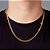 Corrente Grumet Dupla 60cm 6mm Fecho Gaveta Banhada A Ouro 18k COR043 - Imagem 1