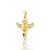 Pingente Anjo Cravejado (19x16mm) Banhado A Ouro 18k PIN105 - Imagem 1