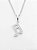Pingente Cravejado Nota Musical (10X9mm) Banhado A Ouro Branco PIN026 - Imagem 1