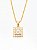 Pingente Quadrado Cravejado (9mm) Banhado A Ouro 18k PIN028 - Imagem 1
