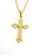 Pingente Cruz Com Cristo (32X20mm) Banhado A Ouro 18k PIN061 - Imagem 2