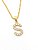 Pingente Cravejado Letra S (10X9CM) Banhado A Ouro 18k PIN048 - Imagem 2