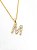 Pingente Cravejado Letra M (10X9CM) Banhado A Ouro 18k PIN066 - Imagem 2