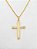 Pingente Cruz Detalhada (24X36mm) Banhado A Ouro 18k PIN006 - Imagem 1
