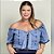 Blusa jeans manifesto plussize - Imagem 1