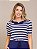 Blusa decote princesa malha listrada - Imagem 1