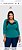 Blusa manga 3/4 azul com verde barrielli - Imagem 1