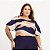 Blusa fenda ombro viscomida estampado medi modas - Imagem 1