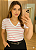 Blusa decote v listrada Gabi rayra - Imagem 4