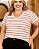 Blusa decote v listrada Gabi rayra - Imagem 2