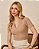 Blusa em malha canelada natural basic - Imagem 2