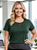 Blusa de malha com manga decote detalhes com 4 botões - Imagem 1