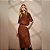 Conjunto blusa e saia em malha texturizada natural basic - Imagem 1