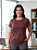Blusa de manga curta com três frisos na diagonal rayra - Imagem 1