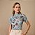 Blusa estampada de malha canelada natural basic - Imagem 1