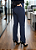 Calça flare social de friso na frente de bolso atrás confortável - Imagem 3