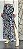 Saia em chiffon estampado com foil realist - Imagem 1