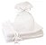 Saco De Organza Branco 100Unid. Tamanho 12x30cm - Imagem 1