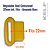 Regulador Oval Cost. 22int/30mm ext Cor Amarelo Ouro P07A 250un - Imagem 1