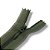 Ziper Invisível Fixo Tela n°3 18cm - Cor Verde Oliva 263 10un BV1A - Imagem 1