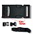 Fecho Curvo 15mm/PP Macho e Femea - Cor Preto 50un - Imagem 1