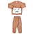 Conjunto urso curioso marrom - Imagem 2