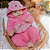 Conjunto urso alegre rosa. Tam: M - GG - Imagem 1