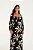 Vestido Longo Manga Estampado Coqueirada - Imagem 3