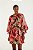 Vestido Curto Estampado Rosas Pintadas - Imagem 1