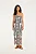 Vestido Midi Estampado Lenço Náutico - Imagem 1