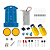 Kit aluno EF 110V + camiseta EF + Fonte Ajústavel + Robo seguidor de linha - Imagem 7