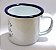Caneca esmaltada Aqui tem café e amor - 90ml - Imagem 2