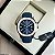 BASE ETA ( CLONE ) PATEK PHILIPPE NAUTILUS AUTOMÁTICO PRATA FUNDO AZUL - Imagem 1
