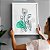 Conjunto De 3 Quadros Grandes Floral Orgânica - Imagem 2