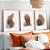 Jogo De 3 Quadros Decorativos Com Moldura Folhas - Imagem 1