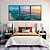 Kit 3 Quadros Decorativos Paisagem Mar Pôr Do Sol - Imagem 3